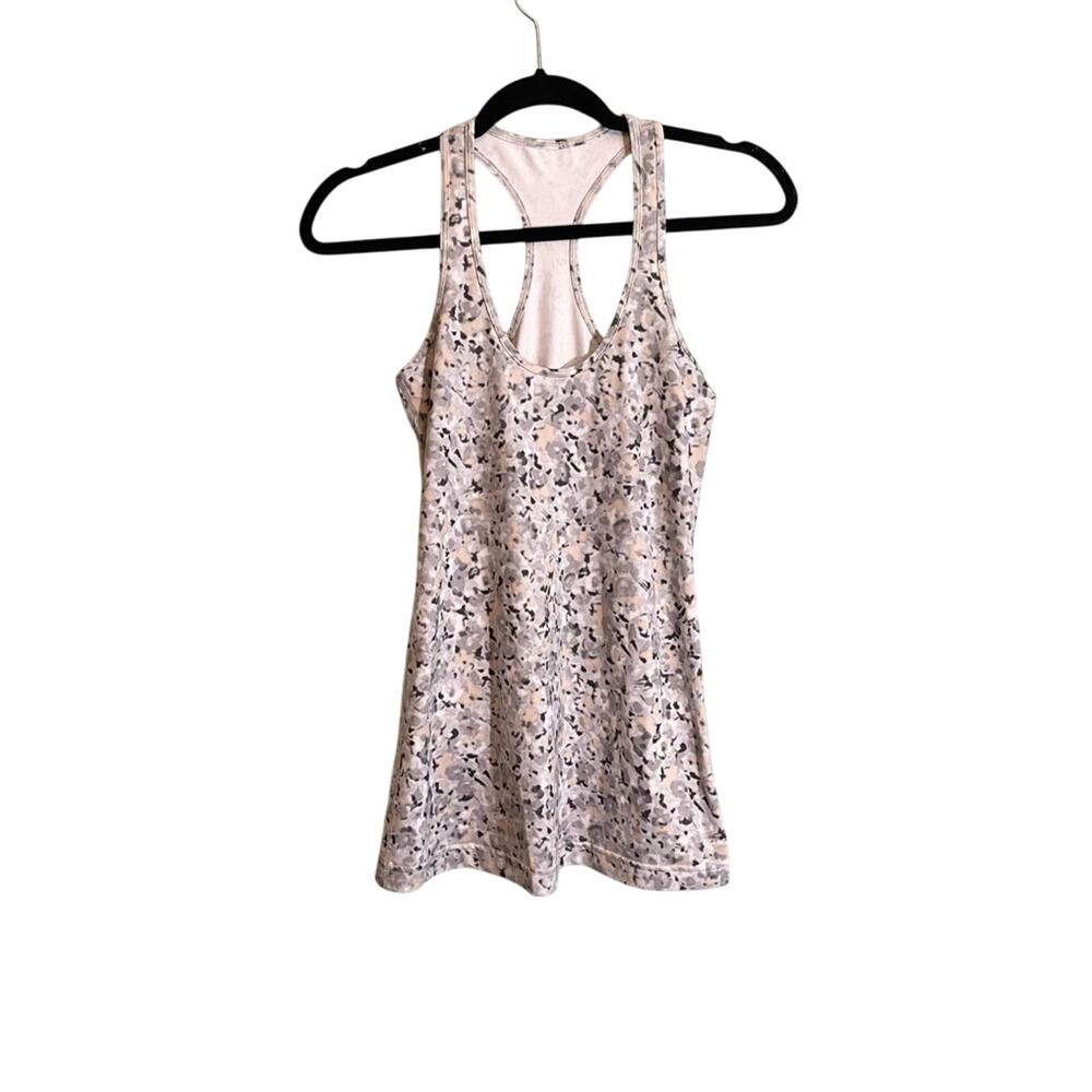 Lululemon Athletica Racerback RCB Tank Grey Multicolor Size Small